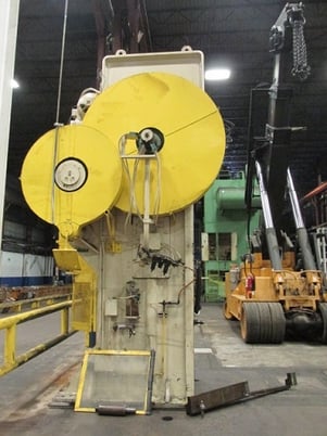 170/110 Ton, Bliss #B-4A, double action toggle press, 15" stroke, 32" x 34" bed, 9 SPM, air clutch - Image 4