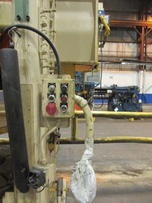 170/110 Ton, Bliss #B-4A, double action toggle press, 15" stroke, 32" x 34" bed, 9 SPM, air clutch - Image 5