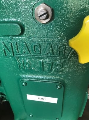 16 gauge Niagara #172, Crimp And Bead Machine, 7" throat, 120V Single Phase, Beader #6261 - Image 4