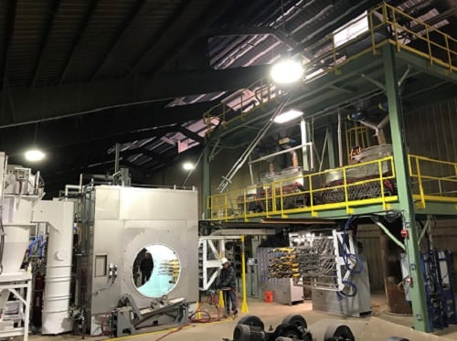 Selmers ID/OD coating facility, cleaning & coating, 100' pipe conveyor, 2019 - Image 2