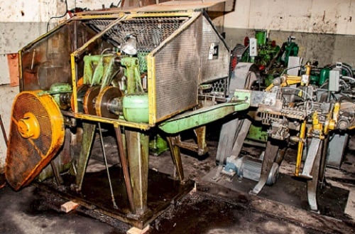 Nilson #2, 4-slide, 1/8" wire diameter, 10" feed length, mechanical clutch, solid cams, double gibb - Image 1