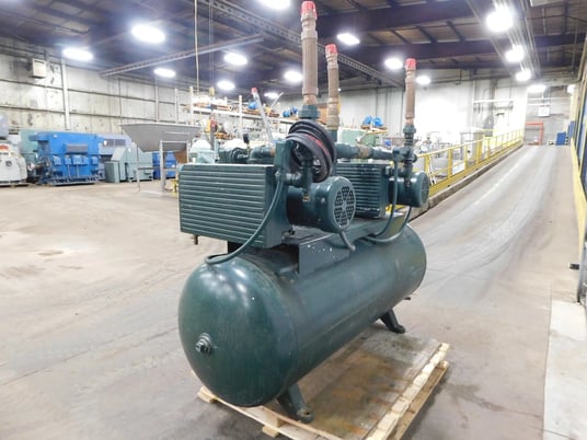 23 scfm Emse #1DRB5T120, medical duplex vacuum pump compressor, 10 HP, 460 V. - Image 2