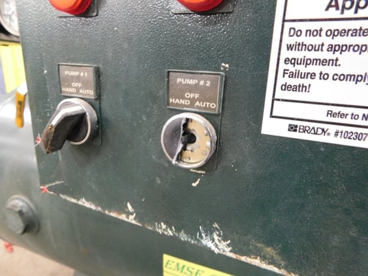 23 scfm Emse #1DRB5T120, medical duplex vacuum pump compressor, 10 HP, 460 V. - Image 8