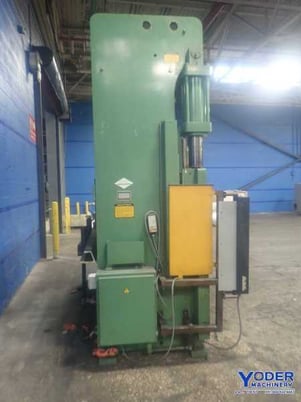 90 Ton, Cincinnati #90FMIIx8, hydraulic press brake, 10' overall, 100" between housing, 14" stroke, #72733 - Image 2