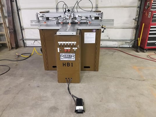 23 Spindle, Ritter #R-46VH, construction boring machine, 3 HP, 6 fence/4 table stops, 1994 - Image 1