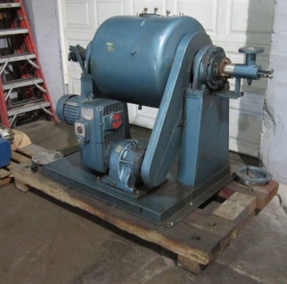 1' 9.5" x 20" Patterson, Ball Mill/Reactor, 21.5" diameter x 20" Straight Wall plus Dished ends, 8 HP, 1977 - Image 3