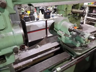 Barber-Colman #16-56 type A, horizontal gear hobber, dual thread worm, 56" cut length, good - Image 5