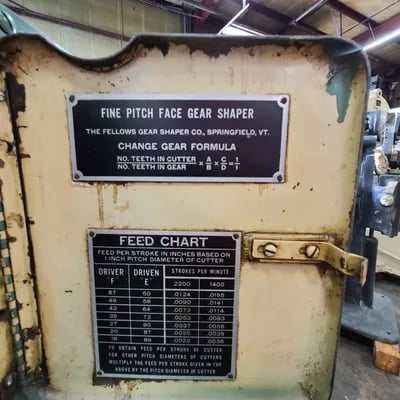Fellows #3 Special fine pitch face gear shaping machine, excellent condition - Image 10