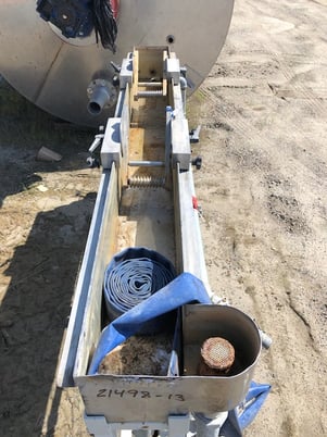 8" width x 6' L Stainless Steel water bath, includes 2 rollers & floor levelers - Image 3