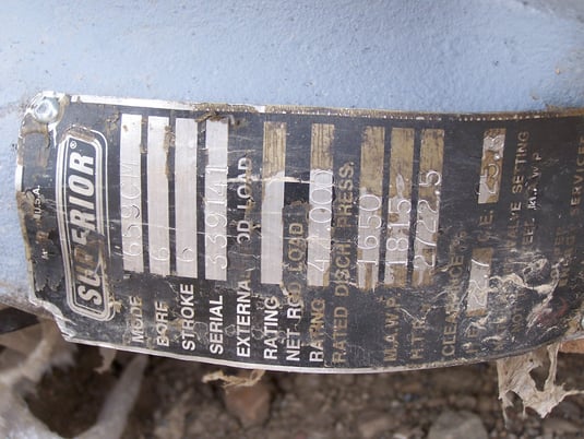 6" Bore, Superior #659CM, Barrel Only, 6" bore, 1650 psi - Image 2