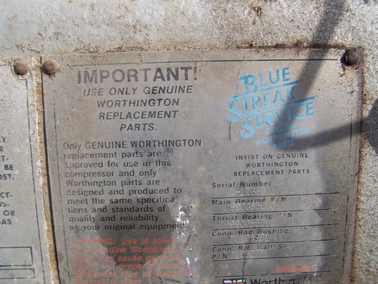 Worthington #OF5HU2, Compressor Frame - Image 3
