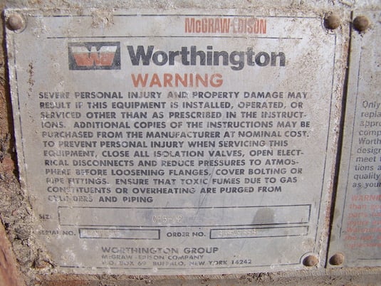 Worthington #OF5HU2, Compressor Frame - Image 4