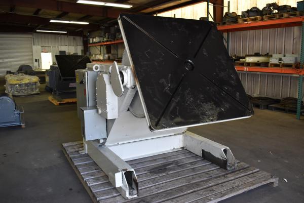 24000 lb. Aronson #HD240A, welding positioner, 54" x54" table, variable speed rotation, powered tilt - Image 1