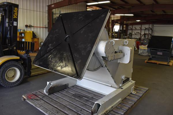 24000 lb. Aronson #HD240A, welding positioner, 54" x54" table, variable speed rotation, powered tilt - Image 2