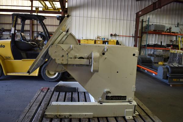 24000 lb. Aronson #HD240A, welding positioner, 54" x54" table, variable speed rotation, powered tilt - Image 3