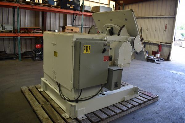 24000 lb. Aronson #HD240A, welding positioner, 54" x54" table, variable speed rotation, powered tilt - Image 4