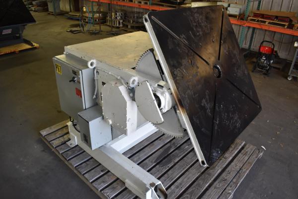 24000 lb. Aronson #HD240A, welding positioner, 54" x54" table, variable speed rotation, powered tilt - Image 6