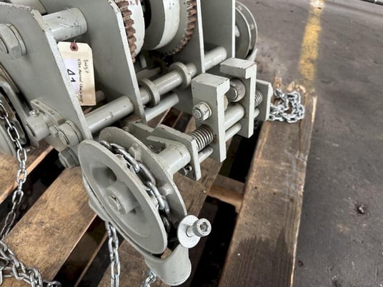 4 Ton, Budgit Under Hung Chain Hoist, hand chain control, 480 lb. hoist, S/N LG-4306 - Image 5