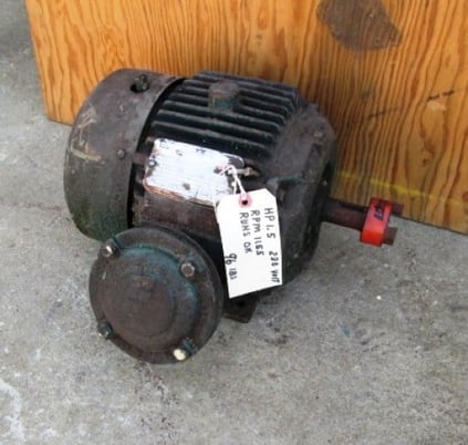 1.5 HP 1155 RPM Reliance, Frame 182T, type P, 5/2.5 amps, continuous duty, 230/460 V . - Image 1