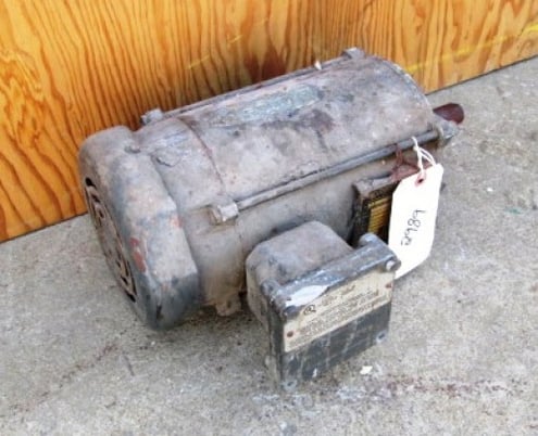 2 HP 1725 RPM Baldor, Frame 145T, 6.5-6.2/3.1 Amps, U.L. Tagged, 208-230/460 Volts - Image 2