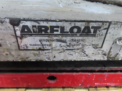 5000 lb. Airfloat, Turntable, 4' x 4', Manual rotation - Image 2