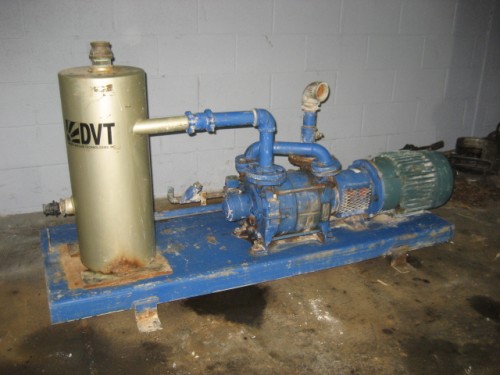 100 CFM, Intervac Corp #PL-41/5C/RA, Vacuum Pump, liquid ring, 7.5 HP, Serial #C7938 - Image 2