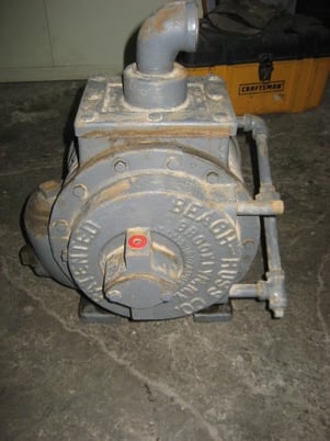 Beach Russ #4-D, Rotary Vacuum Pump, Serial #D36142R1 - Image 3