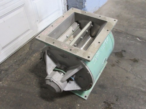 12" x 15" SEMCO, Rotary Airlock, Stainless Steel, 15" wide, 12" F-B, 2" diameter shaft, No drive included, - Image 2
