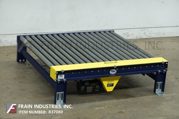 52" wide x 5' long, Alba Manufacturing Inc., powered pallet roller conveyor, 3/4 HP motor - Image 1