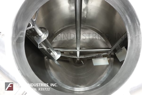 Heritage Equipment Co #BCPWP500, 500 gallon Stainless Steel jacketed & insulated process tank, 55" dia. x 48" - Image 2
