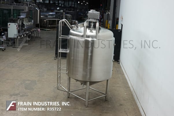 Heritage Equipment Co #BCPWP500, 500 gallon Stainless Steel jacketed & insulated process tank, 55" dia. x 48" - Image 4