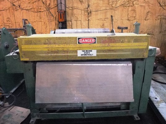 Joh. Peter Falter 48" Joh Peter Falter, calender sheet slitter with adjustable rotary blades - Image 1