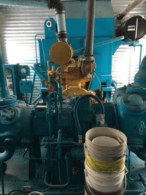 145 HP @ 1800 RPM, Caterpillar #G3306NA, Chicago Pneumatic FE 332A Compressor Package - Image 3