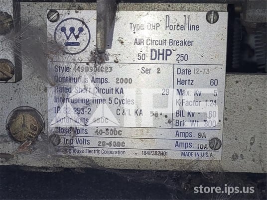 2000 Amps WH 50dhp 250 (50dhp 250) 48 Volts DC Control - Image 2