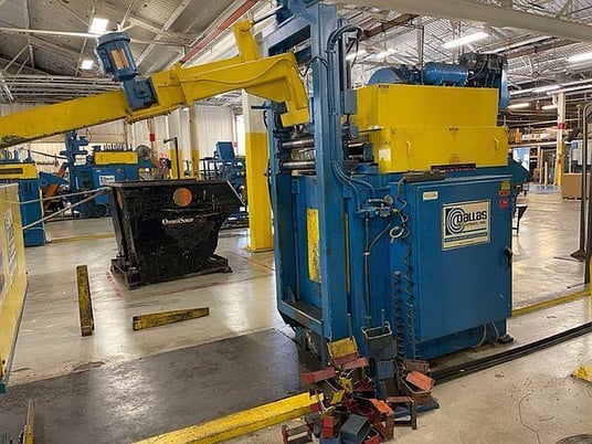 6000 lb. Dallas #DDCR-6000/DPS-3.5-9-18-RH/DRF-418RH, double end coil reel servo feed line, 1998 - Image 9