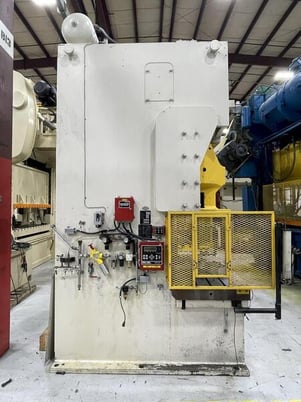 200 Ton, Komatsu #OBS200-2, single point gap press, 9.84" stroke, 18.9" Shut Height, pneumatic clutch & - Image 2