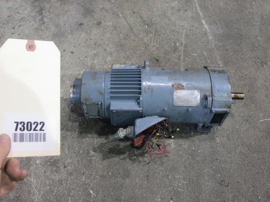 5 HP 1800 RPM General Electric, Frame 2110AT, TENV, electrically OK, 500 VA, 150/300 VF - Image 2