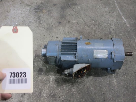 5 HP 1800 RPM General Electric, Frame 2110AT, TENV, electrically OK, 500 VA, 150/300 VF - Image 3