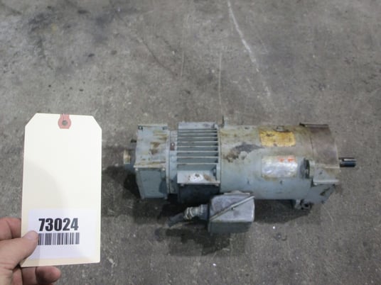 5 HP 1800 RPM General Electric, Frame 2110AT, TENV, electrically OK, 500 VA, 150/300 VF - Image 4