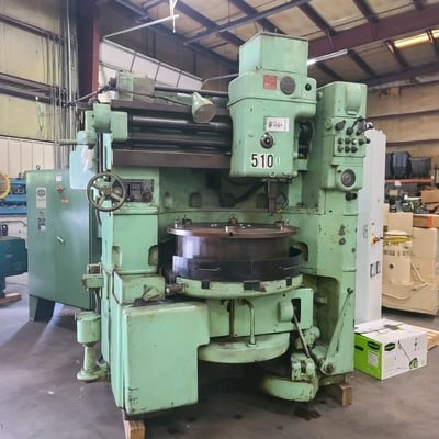 Fellows #36-6, vertical gear shaping machine with cutter elevation, 40" dia., 16.5" riser, 14" high riser - Image 1