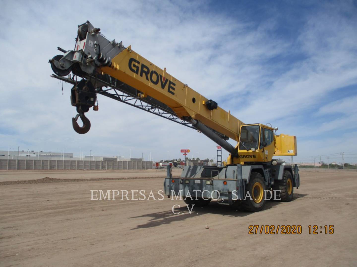 Grove Rt60e Grove RT600E, Rough Terrain Crane, 5510 hours, S/N: 228730, 2008 for ...