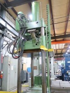112 Ton, Reis #TUS-125-OK, hydraulic die spotting press, 53" stroke, 53" DL, 60" x 48" bed, flip out ram - Image 9