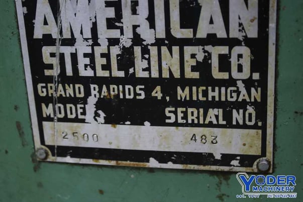 2500 lb. American Steel Line #2500, motorized coil reel, 20" width, 48" outside dimensions, 16"-20" ID, #73440 - Image 3