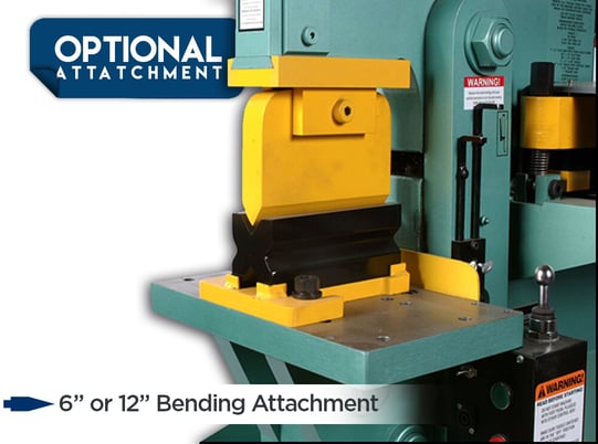 3" x 3" x 3/8" Piranha #P50, hydraulic ironworker, 5 work stations, 50 Ton - Image 2