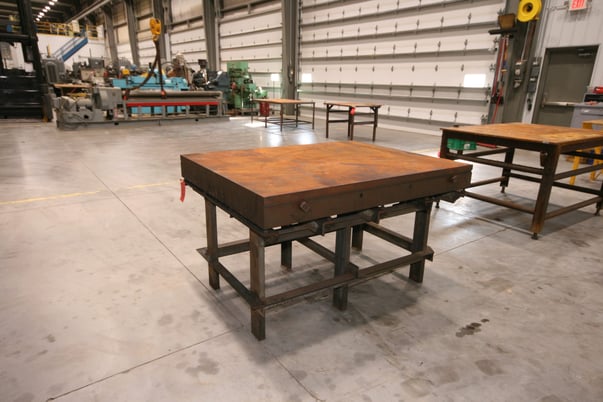 Welding Table, 48" x 60-3/4", 1/2" thick, 36" high - Image 4