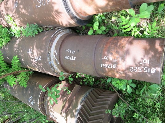 28" x 75" Farrel Calender Roll, middle roll, cored for cooling, 19" bushing journals, smooth surface - Image 1