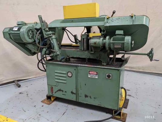 12" x 12" Cosen #AH320C, horizontal band saw, 1" blade, 49-330 FPM, 3 HP, automatic roller feed vise, 1984 - Image 5