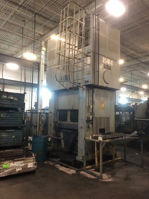 220 Ton, Aida #PMX-L2-200, 7.8" stroke, 18.7" SDAU, 3.93" adj., 50-120 SPM, 1991 - Image 1