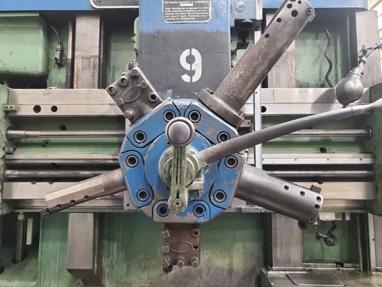 36" Bullard #Cutmaster-75, vertical turret lathe, 4-jaw chuck, flush floor dsgn, full pendant controls, 1954 - Image 4