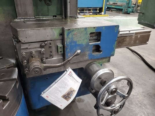 36" Bullard #Cutmaster-75, vertical turret lathe, 4-jaw chuck, flush floor dsgn, full pendant controls, 1954 - Image 6